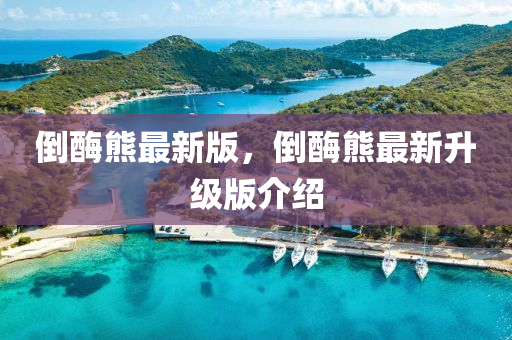 倒酶熊最新版，倒酶熊最新升級(jí)版介紹