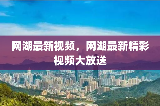 網湖最新視頻，網湖最新精彩視頻大放送