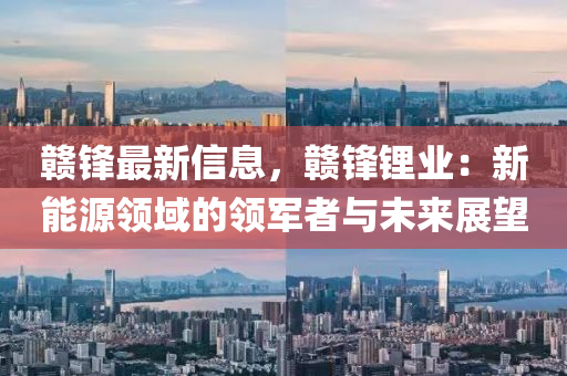 贛鋒最新信息，贛鋒鋰業(yè)：新能源領域的領軍者與未來展望