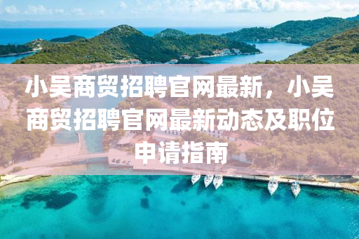 小吳商貿(mào)招聘官網(wǎng)最新，小吳商貿(mào)招聘官網(wǎng)最新動態(tài)及職位申請指南