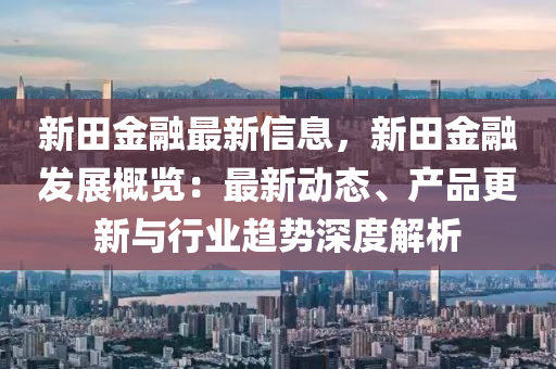 新田金融最新信息，新田金融發(fā)展概覽：最新動態(tài)、產(chǎn)品更新與行業(yè)趨勢深度解析