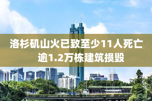 洛杉磯山火已致至少11人死亡　逾1.2萬棟建筑損毀