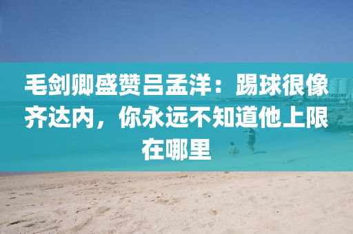 毛劍卿盛贊呂孟洋：踢球很像齊達(dá)內(nèi)，你永遠(yuǎn)不知道他上限在哪里