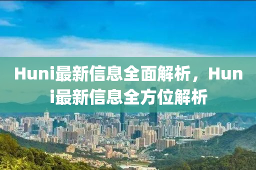 Huni最新信息全面解析，Huni最新信息全方位解析