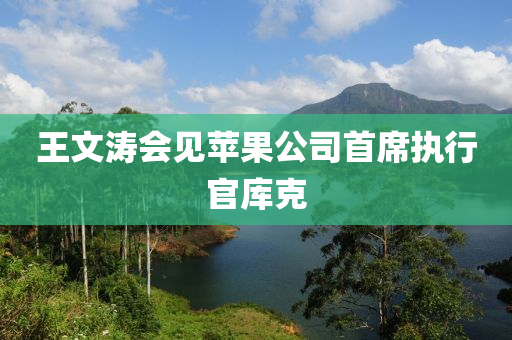 王文濤會(huì)見蘋果公司首席執(zhí)行官庫(kù)克