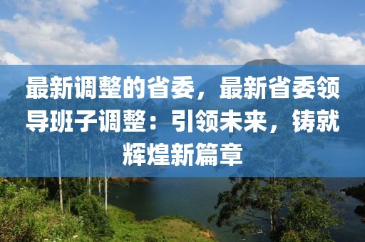 最新調(diào)整的省委，最新省委領(lǐng)導(dǎo)班子調(diào)整：引領(lǐng)未來(lái)，鑄就輝煌新篇章