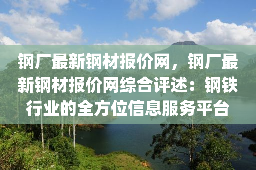 鋼廠最新鋼材報價網(wǎng)，鋼廠最新鋼材報價網(wǎng)綜合評述：鋼鐵行業(yè)的全方位信息服務(wù)平臺