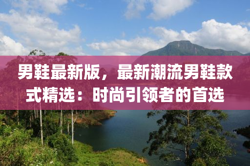 男鞋最新版，最新潮流男鞋款式精選：時(shí)尚引領(lǐng)者的首選