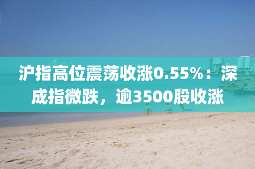 滬指高位震蕩收漲0.55%：深成指微跌，逾3500股收漲