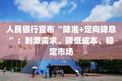 人民銀行宣布“降準(zhǔn)+定向降息”：刺激需求、降低成本、穩(wěn)定市場(chǎng)