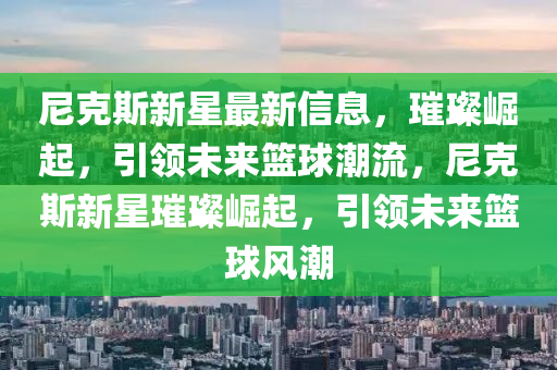 尼克斯新星最新信息，璀璨崛起，引領(lǐng)未來(lái)籃球潮流，尼克斯新星璀璨崛起，引領(lǐng)未來(lái)籃球風(fēng)潮
