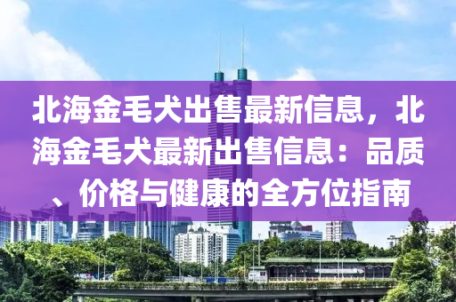 北海金毛犬出售最新信息，北海金毛犬最新出售信息：品質(zhì)、價(jià)格與健康的全方位指南