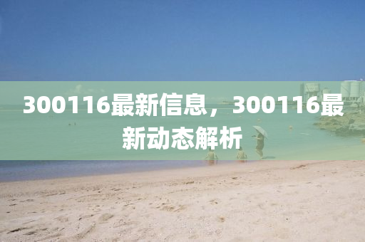 300116最新信息，300116最新動(dòng)態(tài)解析
