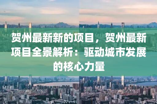 賀州最新新的項目，賀州最新項目全景解析：驅(qū)動城市發(fā)展的核心力量