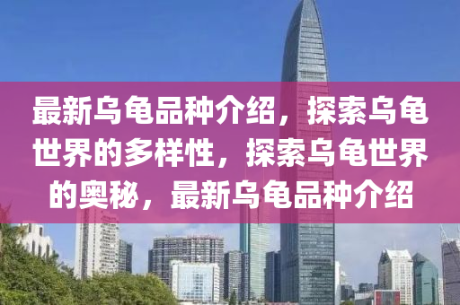 最新烏龜品種介紹，探索烏龜世界的多樣性，探索烏龜世界的奧秘，最新烏龜品種介紹