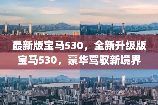 最新版寶馬530，全新升級版寶馬530，豪華駕馭新境界