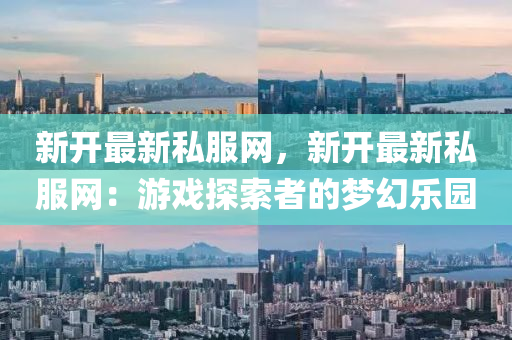 新開最新私服網(wǎng)，新開最新私服網(wǎng)：游戲探索者的夢幻樂園
