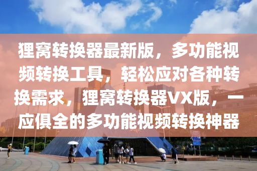 貍窩轉(zhuǎn)換器最新版，多功能視頻轉(zhuǎn)換工具，輕松應(yīng)對(duì)各種轉(zhuǎn)換需求，貍窩轉(zhuǎn)換器VX版，一應(yīng)俱全的多功能視頻轉(zhuǎn)換神器