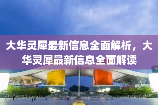 大華靈犀最新信息全面解析，大華靈犀最新信息全面解讀
