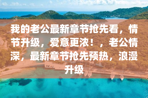 我的老公最新章節(jié)搶先看，情節(jié)升級(jí)，愛意更濃！，老公情深，最新章節(jié)搶先預(yù)熱，浪漫升級(jí)
