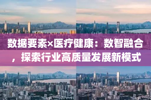 數(shù)據(jù)要素×醫(yī)療健康：數(shù)智融合，探索行業(yè)高質(zhì)量發(fā)展新模式