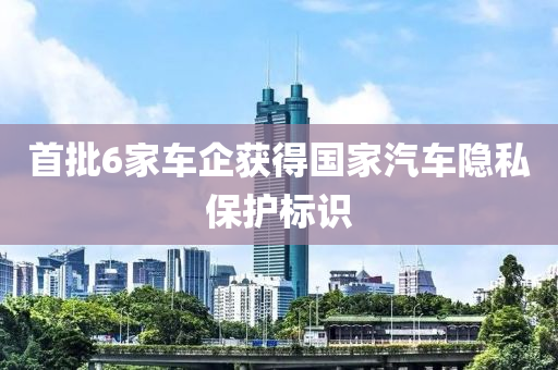 首批6家車企獲得國(guó)家汽車隱私保護(hù)標(biāo)識(shí)