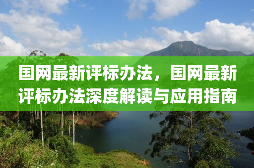 國(guó)網(wǎng)最新評(píng)標(biāo)辦法，國(guó)網(wǎng)最新評(píng)標(biāo)辦法深度解讀與應(yīng)用指南