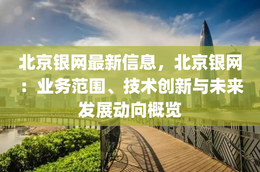北京銀網(wǎng)最新信息，北京銀網(wǎng)：業(yè)務(wù)范圍、技術(shù)創(chuàng)新與未來(lái)發(fā)展動(dòng)向概覽