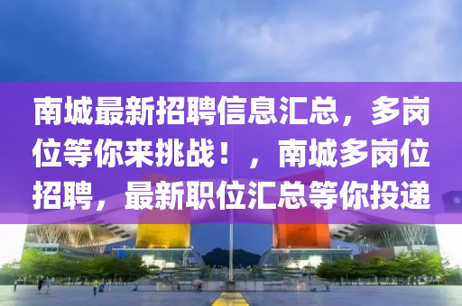南城最新招聘信息匯總，多崗位等你來挑戰(zhàn)！，南城多崗位招聘，最新職位匯總等你投遞