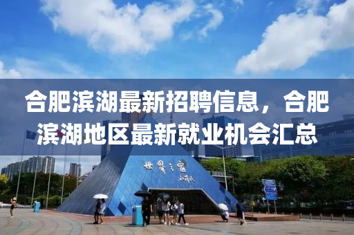 合肥濱湖最新招聘信息，合肥濱湖地區(qū)最新就業(yè)機會匯總