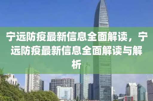 寧遠(yuǎn)防疫最新信息全面解讀，寧遠(yuǎn)防疫最新信息全面解讀與解析