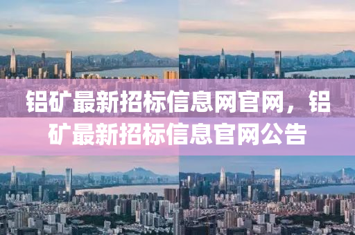 鋁礦最新招標(biāo)信息網(wǎng)官網(wǎng)，鋁礦最新招標(biāo)信息官網(wǎng)公告