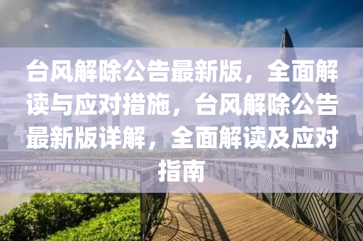 臺風(fēng)解除公告最新版，全面解讀與應(yīng)對措施，臺風(fēng)解除公告最新版詳解，全面解讀及應(yīng)對指南