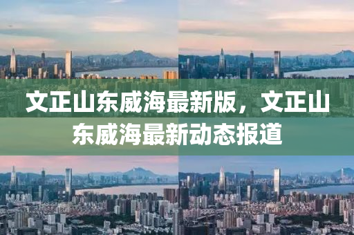 文正山東威海最新版，文正山東威海最新動態(tài)報道
