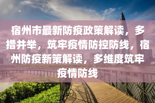 宿州市最新防疫政策解讀，多措并舉，筑牢疫情防控防線，宿州防疫新策解讀，多維度筑牢疫情防線