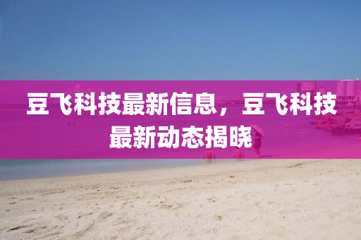 豆飛科技最新信息，豆飛科技最新動(dòng)態(tài)揭曉