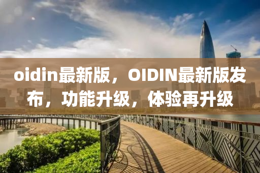 oidin最新版，OIDIN最新版發(fā)布，功能升級，體驗再升級