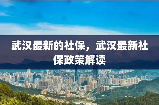 武漢最新的社保，武漢最新社保政策解讀