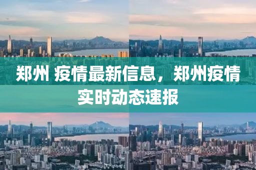 鄭州 疫情最新信息，鄭州疫情實時動態(tài)速報