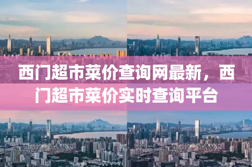 西門超市菜價(jià)查詢網(wǎng)最新，西門超市菜價(jià)實(shí)時(shí)查詢平臺(tái)