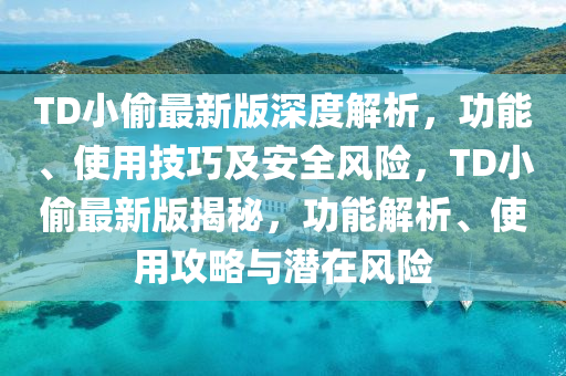 TD小偷最新版深度解析，功能、使用技巧及安全風(fēng)險(xiǎn)，TD小偷最新版揭秘，功能解析、使用攻略與潛在風(fēng)險(xiǎn)