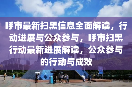 呼市最新掃黑信息全面解讀，行動進展與公眾參與，呼市掃黑行動最新進展解讀，公眾參與的行動與成效