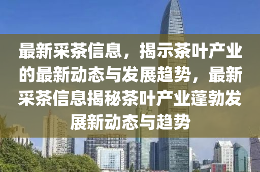 最新采茶信息，揭示茶葉產(chǎn)業(yè)的最新動(dòng)態(tài)與發(fā)展趨勢，最新采茶信息揭秘茶葉產(chǎn)業(yè)蓬勃發(fā)展新動(dòng)態(tài)與趨勢