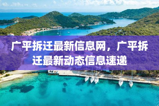 廣平拆遷最新信息網(wǎng)，廣平拆遷最新動(dòng)態(tài)信息速遞