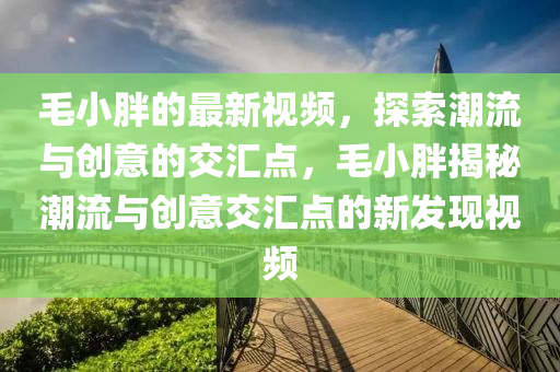 毛小胖的最新視頻，探索潮流與創(chuàng)意的交匯點(diǎn)，毛小胖揭秘潮流與創(chuàng)意交匯點(diǎn)的新發(fā)現(xiàn)視頻