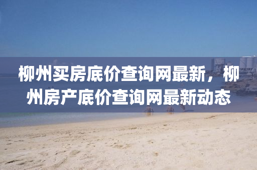 柳州買房底價(jià)查詢網(wǎng)最新，柳州房產(chǎn)底價(jià)查詢網(wǎng)最新動(dòng)態(tài)