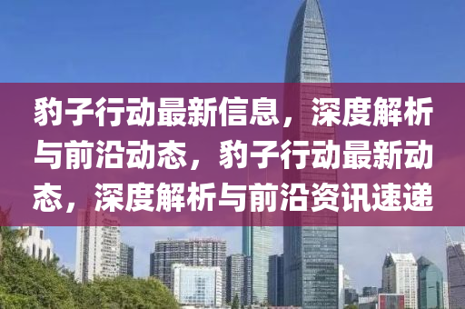 豹子行動最新信息，深度解析與前沿動態(tài)，豹子行動最新動態(tài)，深度解析與前沿資訊速遞