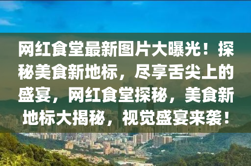 網(wǎng)紅食堂最新圖片大曝光！探秘美食新地標(biāo)，盡享舌尖上的盛宴，網(wǎng)紅食堂探秘，美食新地標(biāo)大揭秘，視覺盛宴來襲！